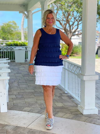 WHITE CHA CHA SKORT LULU-B