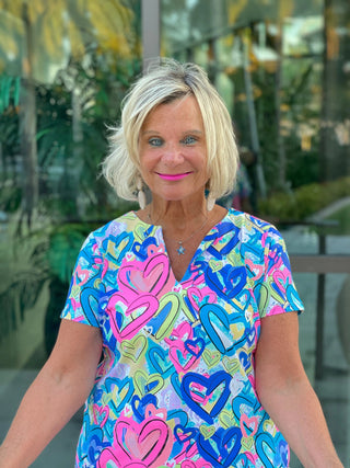 SECRET LOVE HEARTS SHORT SLEEVE LULU-B