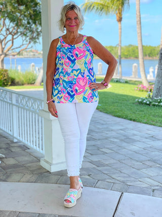 SECRET LOVE HEARTS HALTER TOP LULU-B