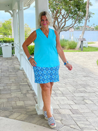 BAHAMA BLUE TURTLE SKORT LULU-B