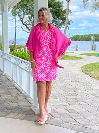 PINK DIAMONDS HALTER DRESS LULU-B