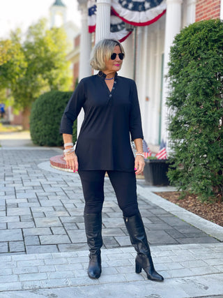 LULU-B  BLACK TUNIC LULU-B