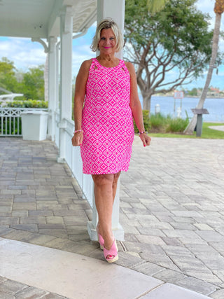 PINK DIAMONDS HALTER DRESS LULU-B