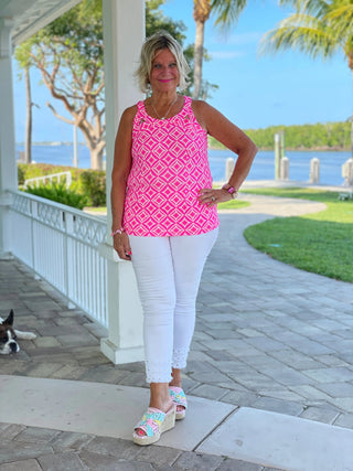 PINK DIAMONDS HALTER TOP LULU-B