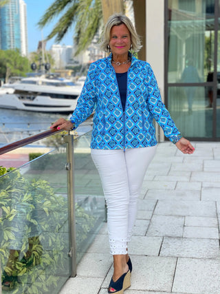 BAHAMA BLUE TURTLE FULL ZIPPER LULU-B