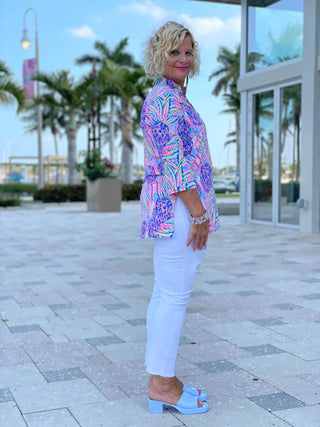 PINK PINEAPPLE TUNIC - Cathys Place