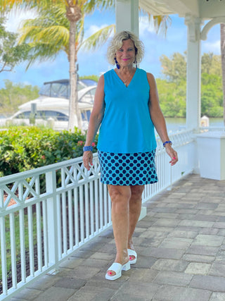 SEASIDE BLUE SKORT LULU-B