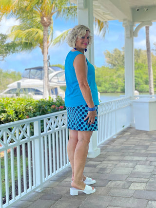 SEASIDE BLUE SKORT LULU-B