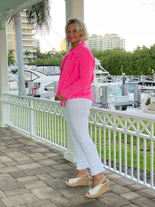 PINK DIAMONDS ASYMMETRIC TOP LULU-B