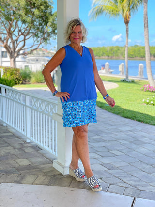 BAHAMA BLUE TURTLE CHA CHA SKORT LULU-B