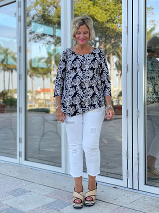 NAUTICAL  LANE ASYMMETRIC TOP - Cathys Place