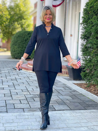 LULU-B  BLACK TUNIC LULU-B