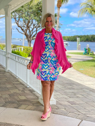 SECRET LOVE HEARTS SHIFT DRESS LULU-B