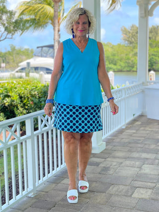 SEASIDE BLUE SKORT LULU-B