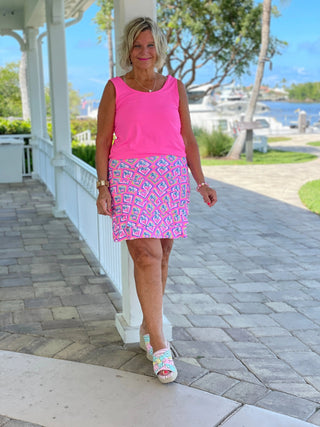 PALM TREE SIESTA CHA CHA SKORT LULU-B