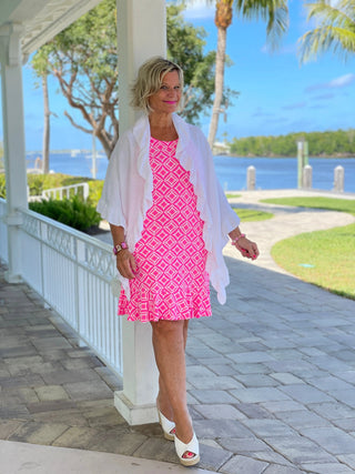 PINK DIAMONDS HALTER RUFFLE LULU-B