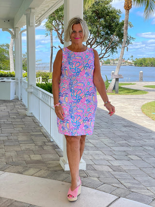 CAROLINA PAISLEY SHIFT DRESS LULU-B