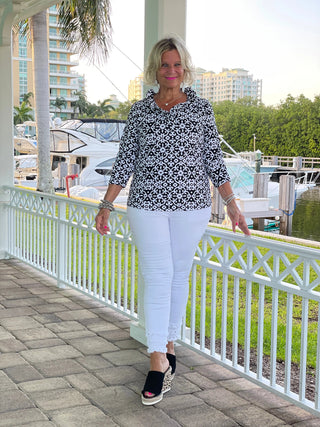 NAPLES DAY RUFFLE TOP LULU-B