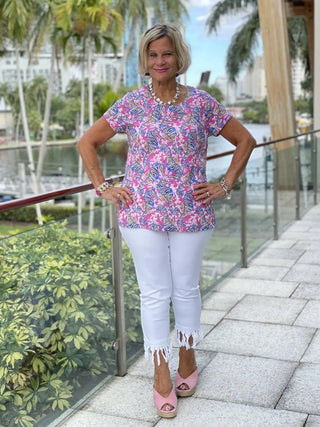 PINK SEAHORSE SHORT SLEEVE - Cathys Place