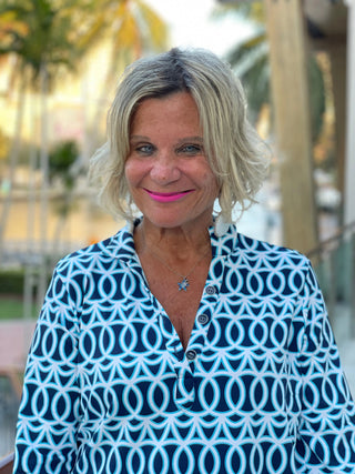 MELINA BLUE TUNIC - Cathys Place