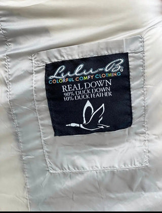 LULU-B PUFFER NAVY FAUX FUR JACKET LULU-B