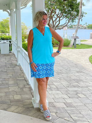 BAHAMA BLUE TURTLE SKORT LULU-B