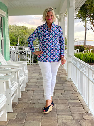 PINEAPPLE VACA HALF ZIPPER LULU-B