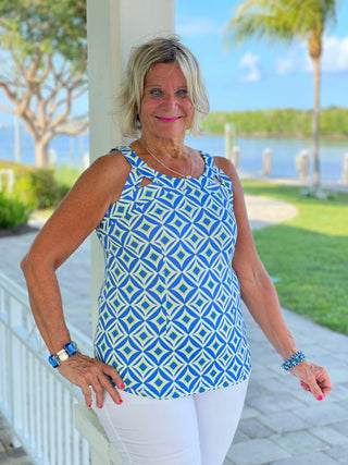 AQUA DIAMONDS HALTER TOP LULU-B