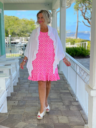 PINK DIAMONDS HALTER RUFFLE LULU-B