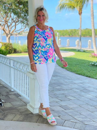 SECRET LOVE HEARTS HALTER TOP LULU-B