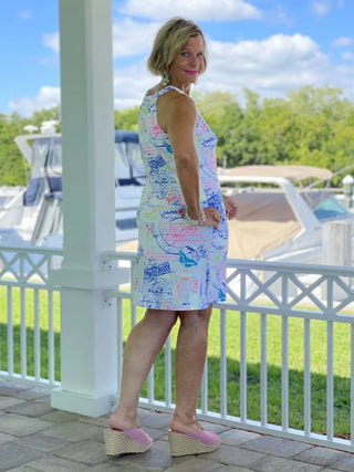 POST CARDS OF LOVE KEYHOLE DRESS - Cathys Place