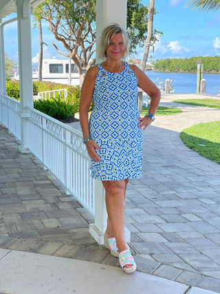 AQUA DIAMONDS BLUE CHA CHA SKORT LULU-B