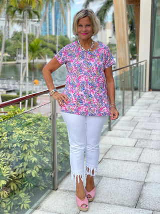 PINK SEAHORSE SHORT SLEEVE - Cathys Place