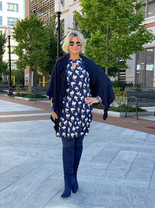 LULU-B KEYHOLE NAVY DREAMING DRESS LULU-B