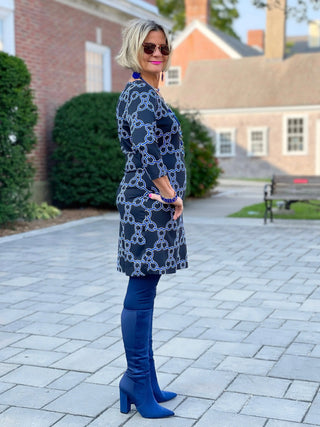 HARPER NAVY DRESS LULU-B