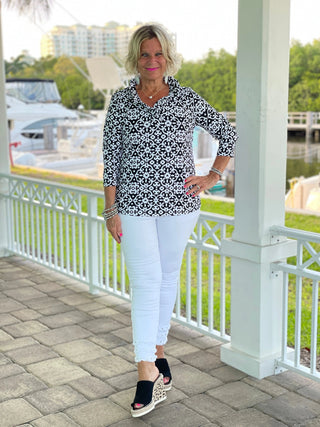 NAPLES DAY RUFFLE TOP LULU-B