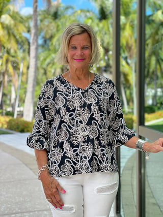 NAUTICAL LANE BELL SLEEVE - Cathys Place