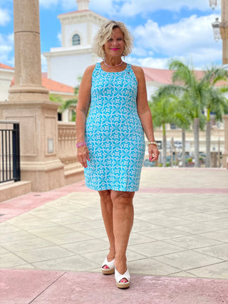 OCEAN MILE HALTER DRESS LULU-B