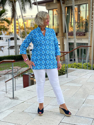 BAHAMA BLUE TUNIC LULU-B