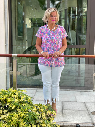 PINK SEAHORSE SHORT SLEEVE - Cathys Place