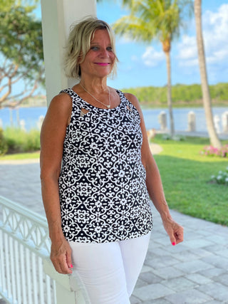 NAPLES DAY HALTER TOP LULU-B