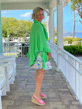 TIKI ESCAPE HALTER RUFFLE DRESS LULU-B