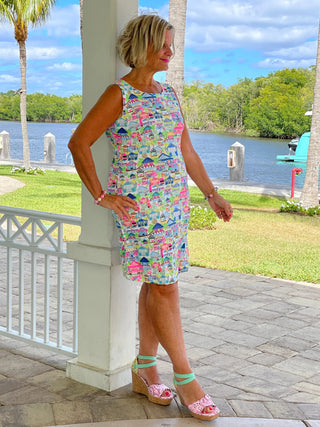 TIKI ESCAPE SHIFT DRESS LULU-B