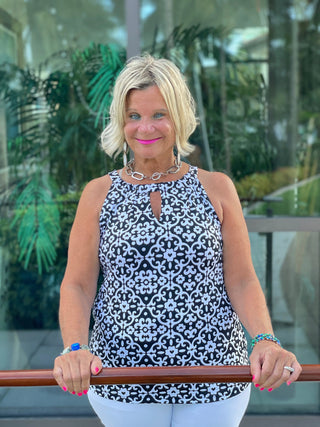 NAPLES DAY KEYHOLE TOP LULU-B