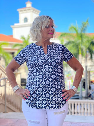 NAVY DAYS SHORT SLEEVE - Cathys Place