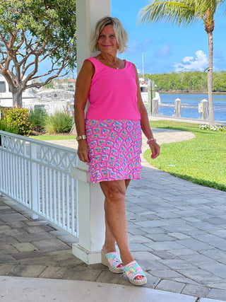 PALM TREE SIESTA CHA CHA SKORT LULU-B