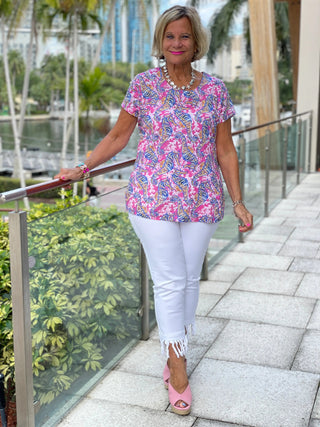 PINK SEAHORSE SHORT SLEEVE - Cathys Place