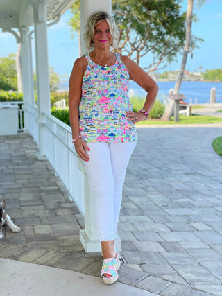 TIKI HALTER TOP LULU-B