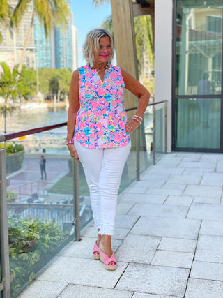 PICKLEBALL SLEEVELESS V NECK LULU-B