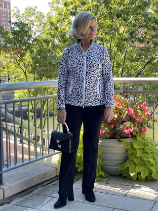 SNOW LEOPARD FULL ZIPPER - Cathys Place